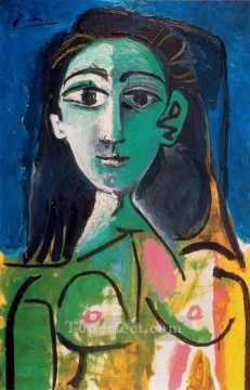 portrait Painting - Portrait of Jacqueline 1956 Pablo Picasso